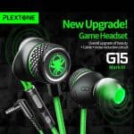 Plextone G15 earphone V3.0 IN-EAR GAMING HEADSET