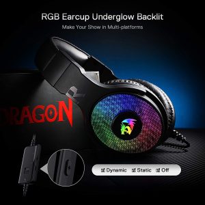 Redragon Pandora Gaming Headset RGB Black 7.1