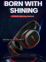 Picun P80S Gaming Bluetooth HeadPhone 54hr Playback,Vibration-