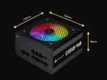 CORSAIR CX-550F RGB Power Supply, 550 Watt, 80 PLUS Bronze, Fully Modular RGB Power Supply - Image 3