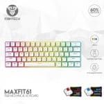 Fantech MK857 RGB Mechnical Keyboard ( White ) - Blue Switch - Image 3