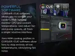 Corsair H100i RGB PLATINUM AIO Liquid CPU Cooler - Image 2
