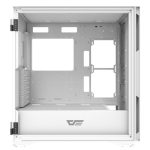Darkflash DLX22 White Case, Mid tower Airflow PC Gaming Case USB Type-C Port, Cable Management System - Image 2
