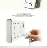 HUNTKEY MULTIPLUG (SZM-604-2) SURGE PROTECTION 6 SOCKETS - Image 3