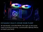 Corsair Hydro Series H100i PRO RGB AIO Liquid CPU Cooler - Image 7