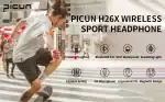 Picun H26X RGB LED Light Bluetooth Headset Waterproof Sports Wireless Earphones - Image 4