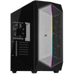 Corsair Cabinet 470T RGB, Mid-Tower Gaming Casing, Tempered Glass PC Case Black (CC-9011215-WW)