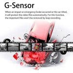 Awolf 2.7" Dual Lens Dash Cam Car DVR Vehicle Camera With GPS Module G-Sensor - Image 4