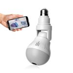 Light Bulb Camera Wireless Full HD 1080P E27 360 Degrees Panoramic Cameras Wi-Fi Security Camera, IP LED Camera Replay/Night Vision/Alarm/Motion Detection