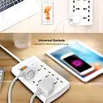 HUNTKEY MULTIPLUG (SZM-604-2) SURGE PROTECTION 6 SOCKETS