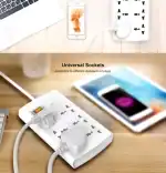HUNTKEY MULTIPLUG (SZM-604-2) SURGE PROTECTION 6 SOCKETS