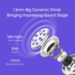 QCY T7 TWS bluetooth Earbud ENC Noise Reduction Wireless Earbuds HiFi Stereo Touch Control Type-C bluetooth Headphones - Image 5