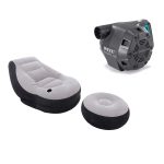 Intex Inflatable Ultra Lounge Chair - Sofa And Ottoman Set & Intex 120-Volt Air Pump - Image 4