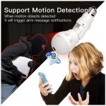 Light Bulb Camera Wireless Full HD 1080P E27 360 Degrees Panoramic Cameras Wi-Fi Security Camera, IP LED Camera Replay/Night Vision/Alarm/Motion Detection - Image 4