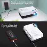 J15C Mini Portable Projector 1080P Supported Small Outdoor Home Theater, Led Compatible with HDMI, USB - Image 3