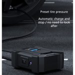 Licheers LC376 12V Air Compressor, Portable Smart Tire Inflator with Emergency Light, Air Pump for Car Motorcycle Tire Pump (Digital Display) - Image 6