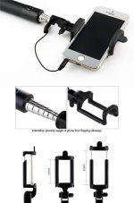Foldable Selfie Stick Monopod Wired - Image 3