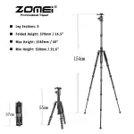 ZoMei Z669 Magnesium Aluminum Alloy Travel Dslr Camera Tripod Stand with Ball Head - Image 6