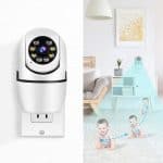 Wireless Home Indoor Security Camera with Plug, 360° View 2.4G WiFi Surveillance Baby Dog Camera, Motion Detection, Auto Tracking, Dual-Way Talk, HD 1080P Pan Tile Full Color Night Vision - Image 2