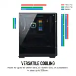 Corsair Icue 465X White RGB Mid-Tower ATX Smart PC Case, Casing - Image 6