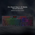 Redragon K618 Horus Wireless RGB Mechanical Keyboard, Bluetooth/2.4Ghz/Wired Tri-Mode Linear Red Switch - Image 3