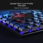 Redragon K618 Horus Wireless RGB Mechanical Keyboard, Bluetooth/2.4Ghz/Wired Tri-Mode Linear Red Switch - Image 4