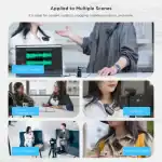 BOYA by-XM6 2.4GHz Dual Wireless Lavalier Microphone System Camera Phone Video Recording - Image 4