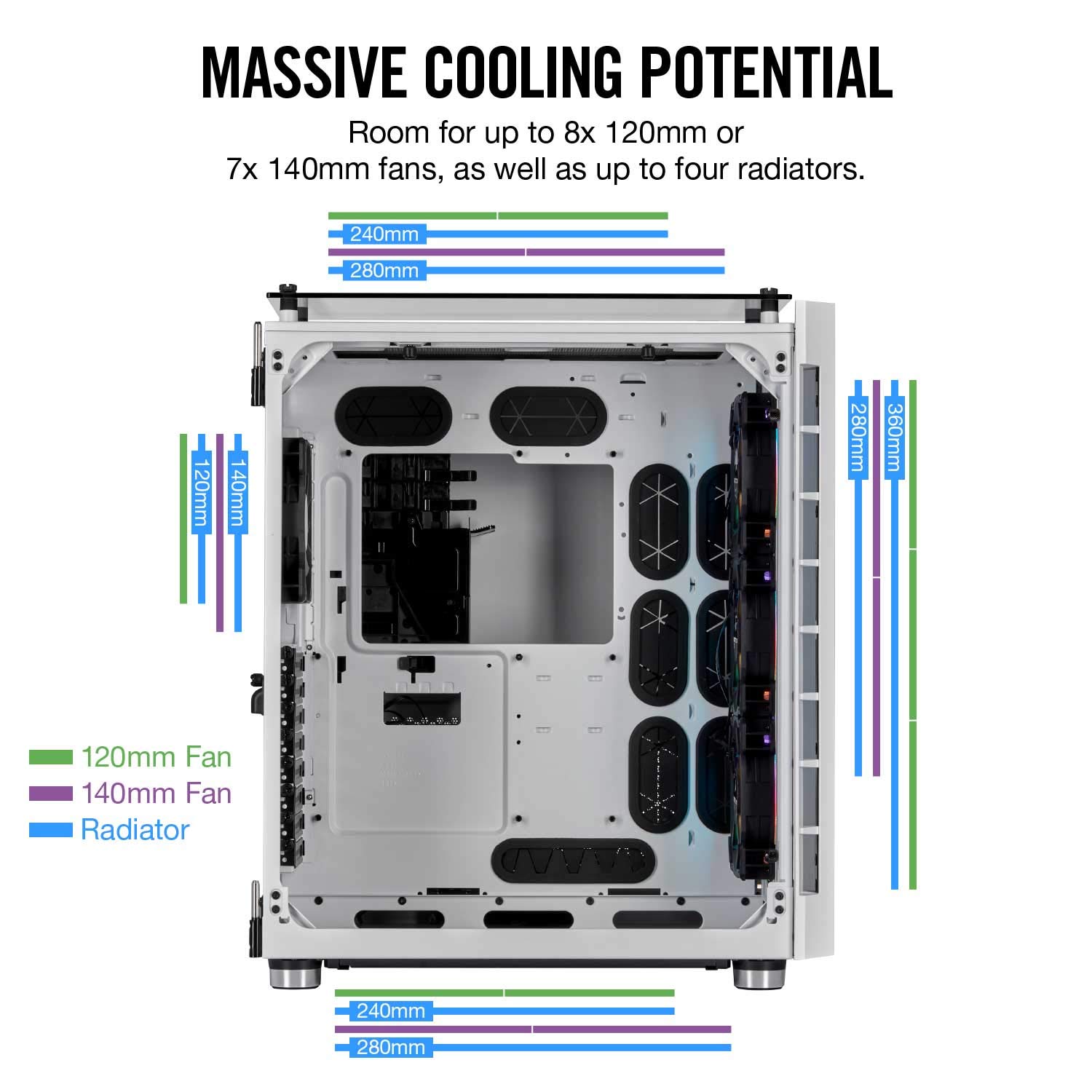 Corsair Series 680X PC Case Black - Image 4