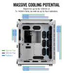 CORSAIR Crystal Series 680X RGB High Airflow Tempered Glass ATX Smart Case, White - Image 3