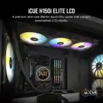 CORSAIR iCUE H150i ELITE LCD Display Liquid CPU Cooler - Image 7