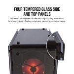 Corsair Crystal 570X RGB Mid-Tower Case, 3 RGB Fans, Tempered Glass - Black - Image 5