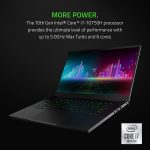 Razer Blade 15 Base Gaming Laptop 2020: Intel Core i7-10750H 6-Core, NVIDIA GeForce GTX 1660 Ti, 15.6" FHD 1080p 120Hz, 16GB RAM, 256GB SSD, CNC Aluminum, Chroma RGB Lighting, Black,Windows 10 Home - Image 5