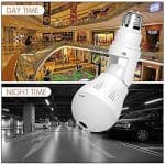 Light Bulb Camera Wireless Full HD 1080P E27 360 Degrees Panoramic Cameras Wi-Fi Security Camera, IP LED Camera Replay/Night Vision/Alarm/Motion Detection - Image 2