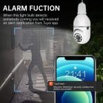 Mango Security Bulb Camera 360-Degree Motion Detection 1080p WiFi Smart Home Surveillance CCTV - Image 4