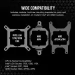 CORSAIR iCUE H150i ELITE LCD Display Liquid CPU Cooler - Image 10