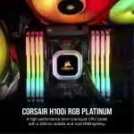 Corsair H100i RGB PLATINUM AIO Liquid CPU Cooler - Image 9