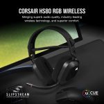 CORSAIR HS80 RGB WIRELESS HEADPHONE Premium Gaming Headset - Image 3