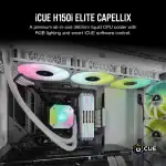 Corsair iCUE H150i Elite Capellix Liquid CPU Cooler - White - Image 5