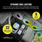 Corsair iCUE H150i Elite Capellix Liquid CPU Cooler - White - Image 4