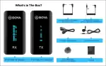 BOYA by-XM6 2.4GHz Dual Wireless Lavalier Microphone System Camera Phone Video Recording - Image 7