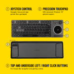 Corsair K83 Wireless Keyboard Works w/PC, Smart TV, Streaming Box- Backlit LED, Black - Image 5