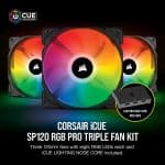 CORSAIR SP120 Cooling Fan iCUE  Elite Performance 120mm PWM 3 Pack Fan - Image 2