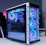 Corsair Icue 465X RGB Mid-Tower ATX Smart PC Case, White Casing
