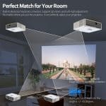 AUN AKEY6S Pro Android 9.0 Smart LED Projector, Real Full HD 1920x1080P, 7500 LUMENS - Image 4