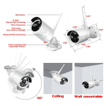 MacVision Wireless NVR KIT 8ch Set, 8 Bullet Wifi Camera + NVR Box CCTV Combo, 2Mpx, 1080P Full HD Security Camera Solution For home, Office, cafe and restaurant - CCTV - Image 2