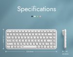 Aigo V200 65 Percent Keyboard Wireless Customized Rechargeable Laptop - PC Keyboard Mechanical Multi Devices Bluetooth 2.4ghz duel connection - Image 9