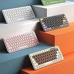 Aigo V200 65 Percent Keyboard Wireless Customized Rechargeable Laptop - PC Keyboard Mechanical Multi Devices Bluetooth 2.4ghz duel connection