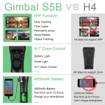 S5B 3 Axis Smart Gimbal Stabilizer, Cellphone Video Record Smartphone - Image 5