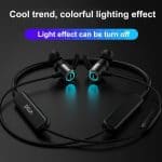 Picun H26X RGB LED Light Bluetooth Headset Waterproof Sports Wireless Earphones