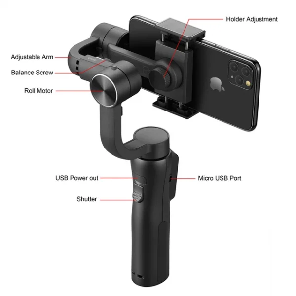 S5B 3 Axis Smart Gimbal Stabilizer